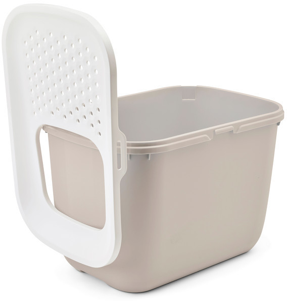Nobby Bac à litière pour chat beige/blanc Nobby Bac à litière pour chat beige/blanc