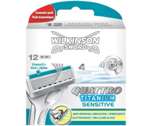 48x Wilkinson Quattro Titanium Sensitive Klingen 6x 8er razor blades 48er Set 