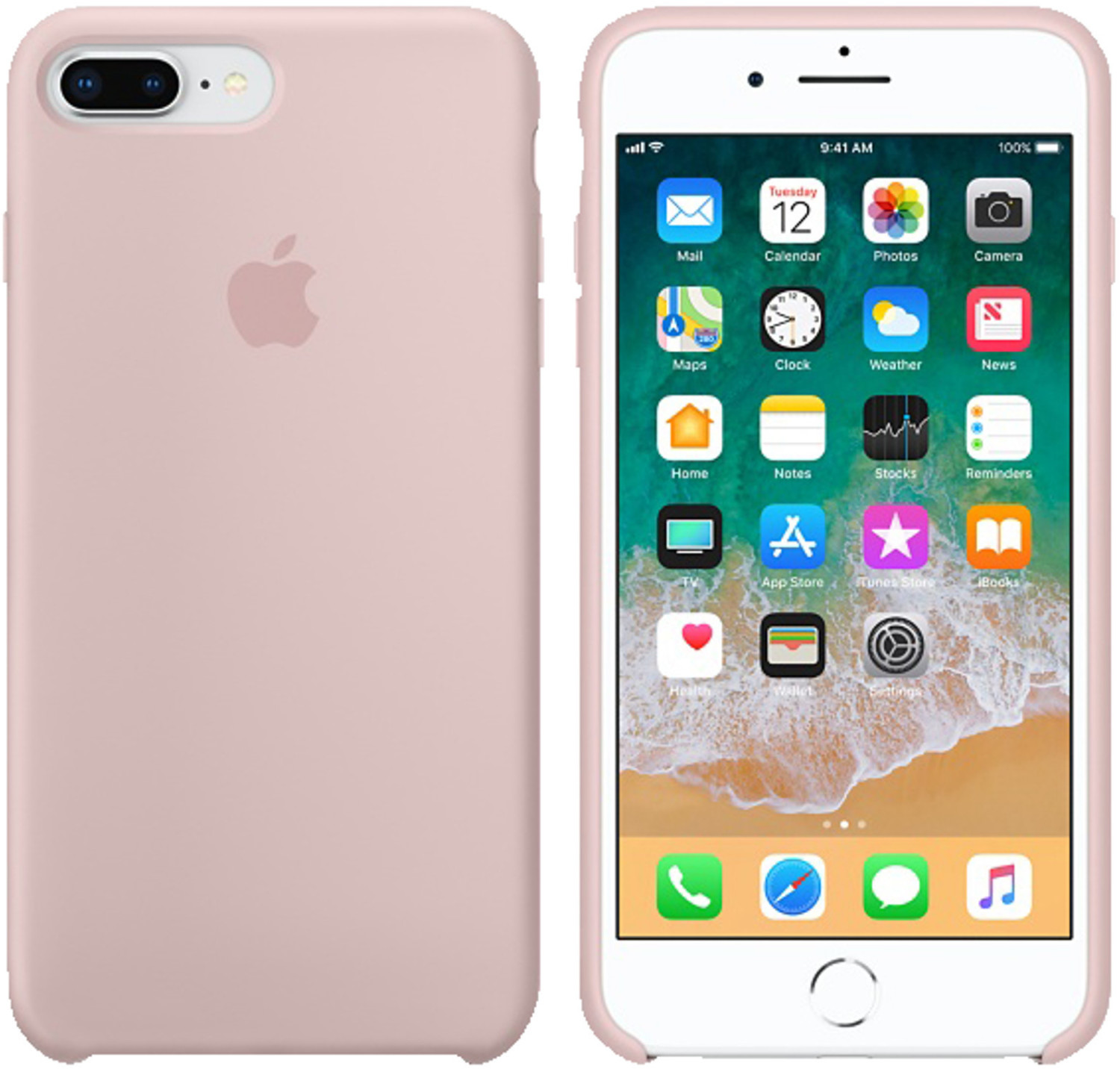 Apple Silikon Case (iPhone 7 Plus/8 Plus) sandrosa ab 19,99