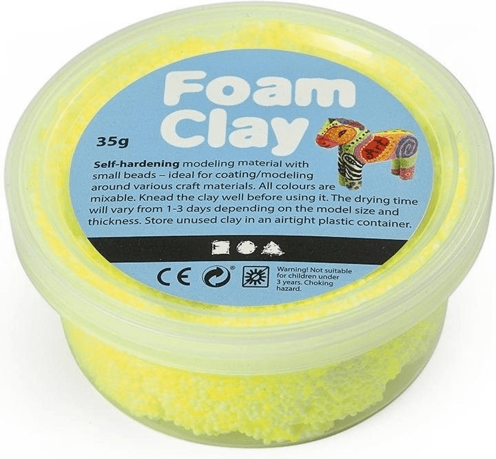 Creativ Company Foam Clay 35g jaune fluo