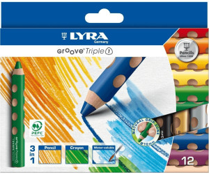 LYRA groove triple 1 carton avec 6 farbstiften blanc 