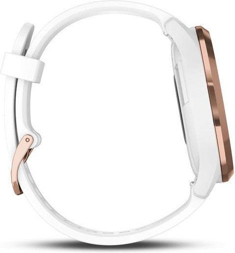 Garmin vivomove hr top white rose gold