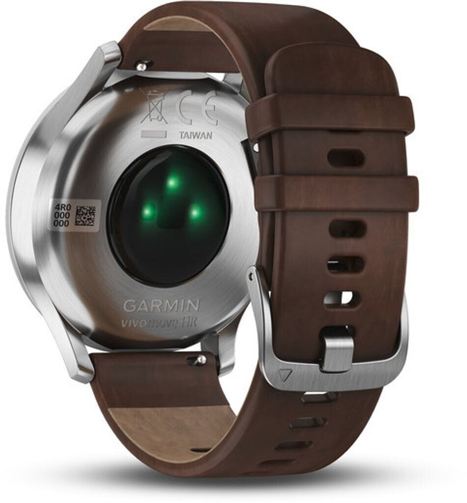 Garmin vivomove HR Premium L silver dark brown au meilleur prix