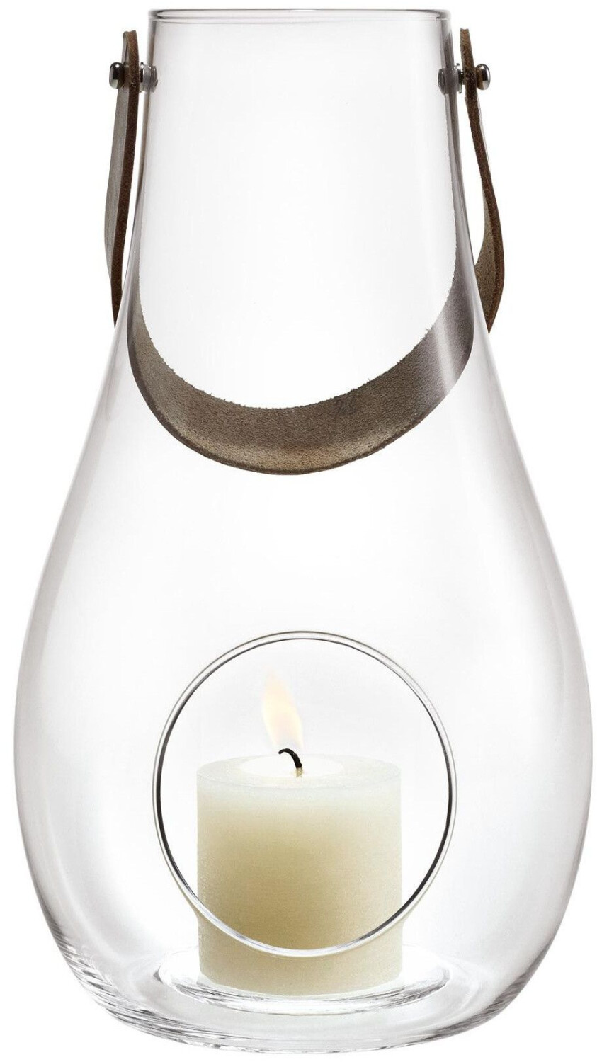 Holmegaard Lanterne Design with Light 45 cm transparent