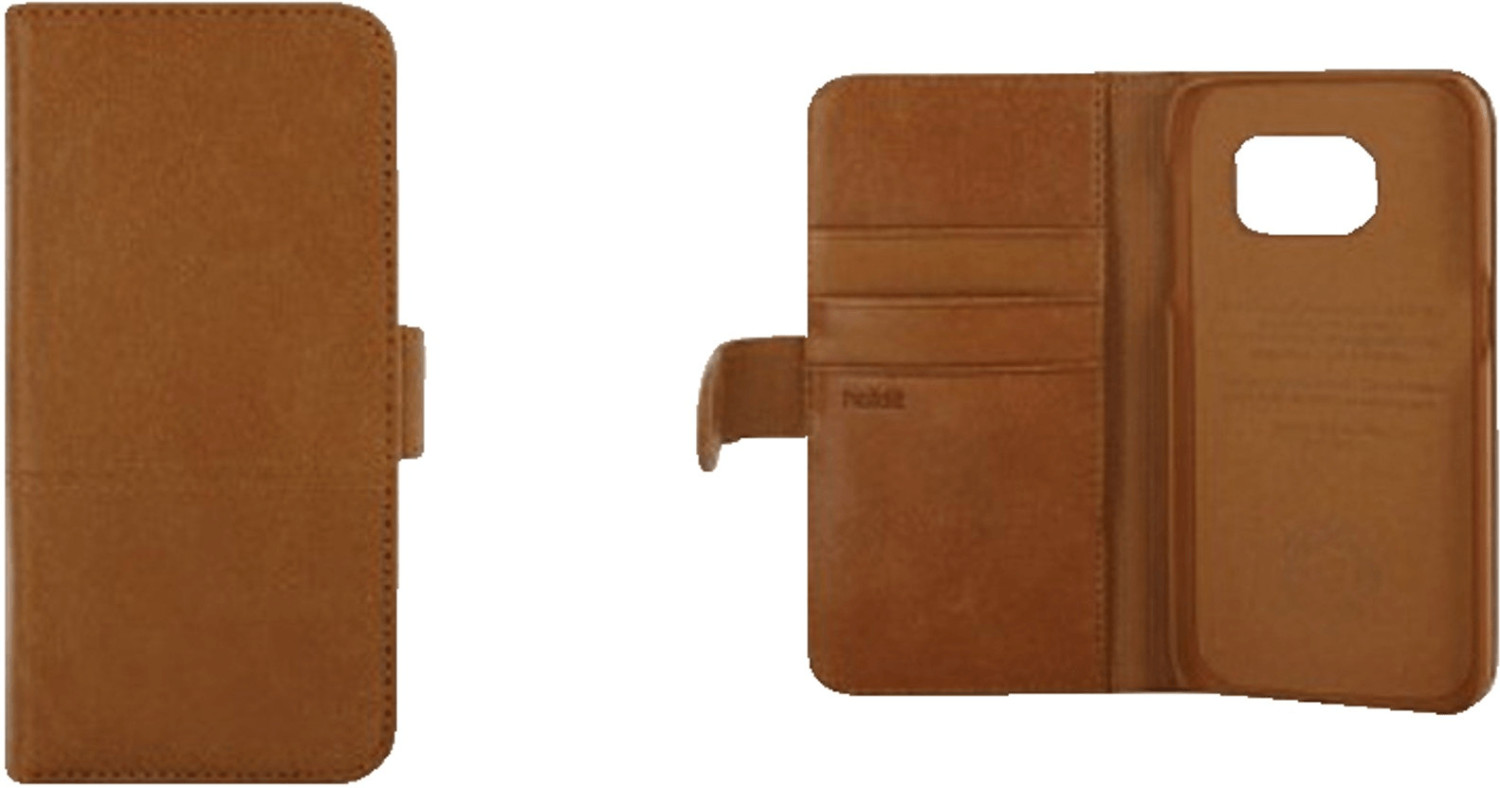 holdit Selected Wallet Case Leather (Galaxy S7) brown