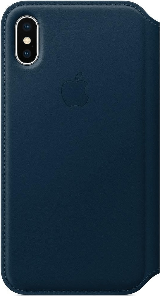 Apple Étui folio cuir (iPhone X) bleu cosmos