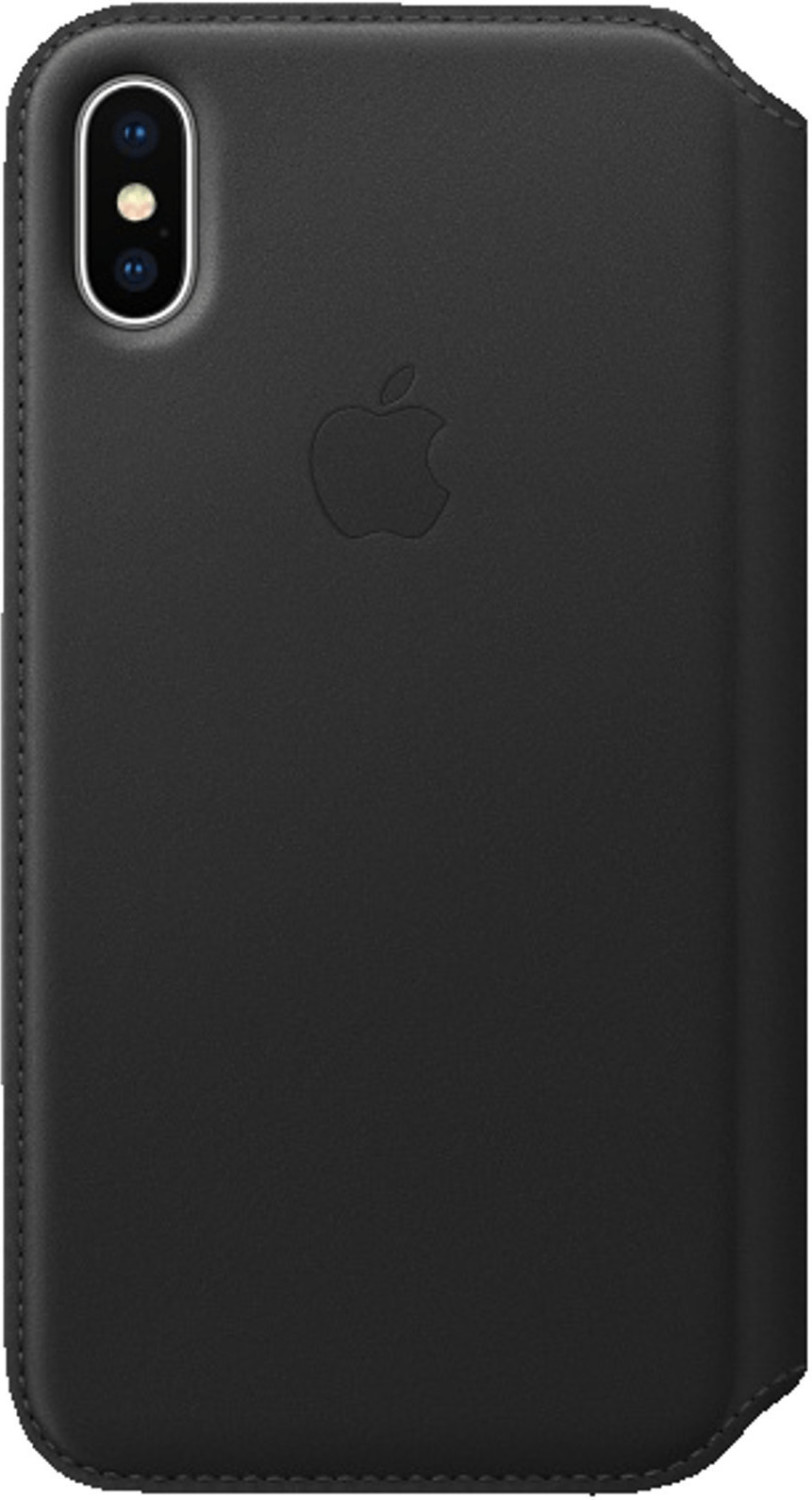 Apple Étui folio cuir (iPhone X) noir