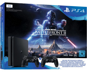 Sony PlayStation 4 (PS4) Slim 1TB + Star Wars: Battlefront 2 + 2 Controller