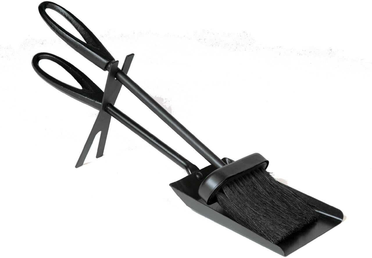 Lienbacher kaminbesteck 2-teilig schwarz 36,5 cm