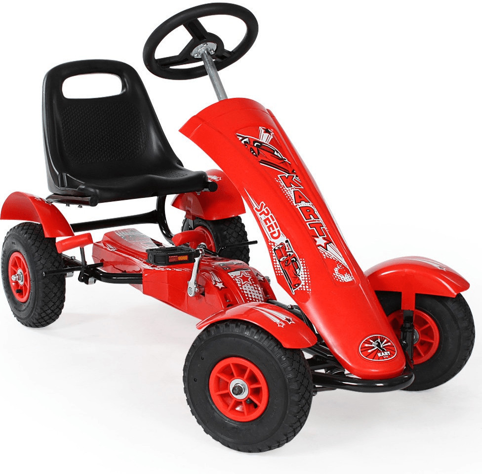 TecTake Kart à pédales 1 place rouge (TT401032)
