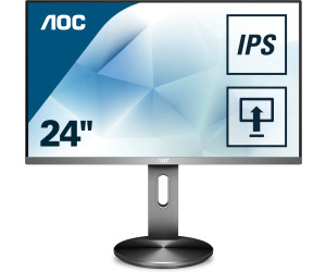 Monitor de 23.8 AOC Monitores I2490PXQU/BT color negro resolución 1920 x 1080 pixels, tecnología WLED, HDMI, DisplayPort, 4 ms, USB 3.0, regulable en altura 