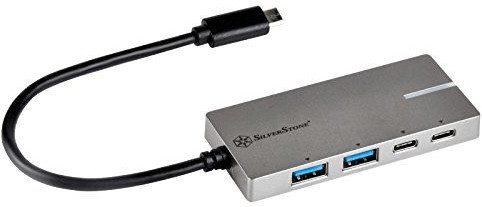 Photos - Card Reader / USB Hub SilverStone Technology  4 Port USB 3.1-C Hub  (SST-EP09C)