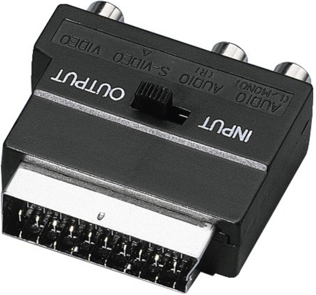Universal SCART / CINCH Adapter IN/OUT Switcher (50123)