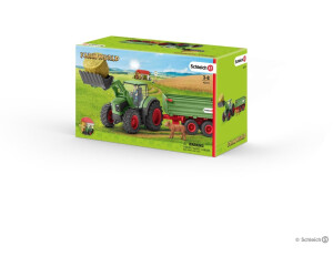 Schleich Far World 42379 Tractor With Trailer and Accessories for sale online 