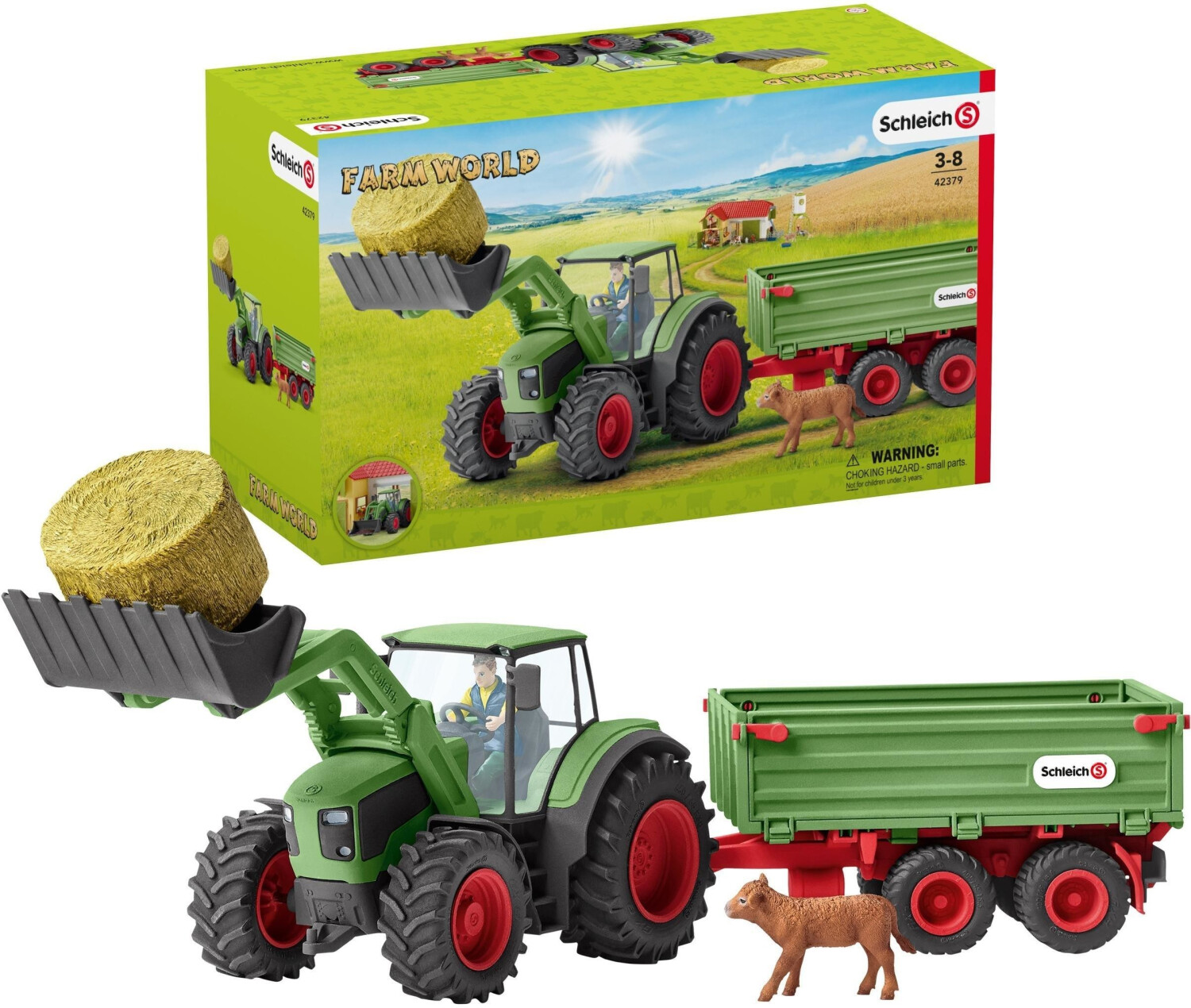 Photos - Action Figures / Transformers Schleich Tractor with Trailer  (42379)