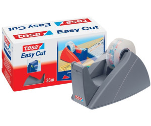 tesa® Tischabroller Easy Cut Smart Klebeband Abroller schwarz 3 Rollen 33mx19mm 