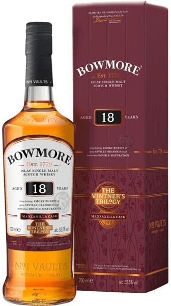 Bowmore 18 ans Manzanilla Cask Whisky The Vintner's Trilogy 0,7 L 52,5 %