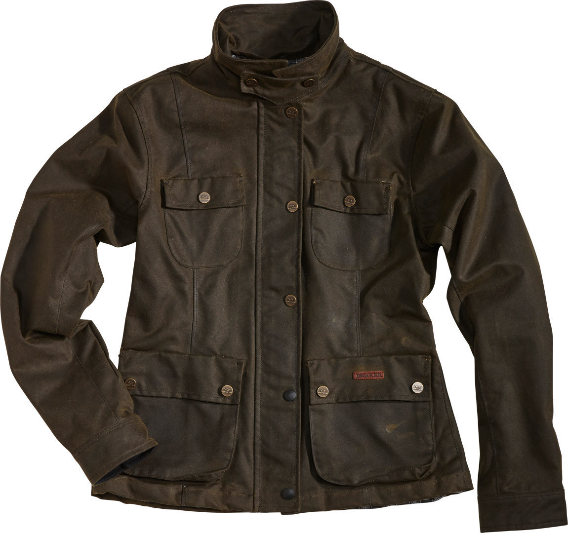 Rokker Blouson Wax Cotton Lady vert