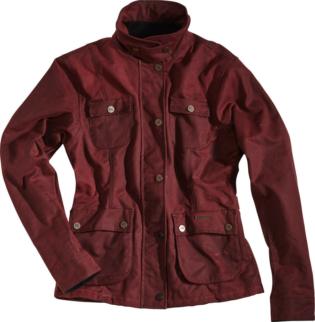Rokker Blouson Wax Cotton Lady rouge