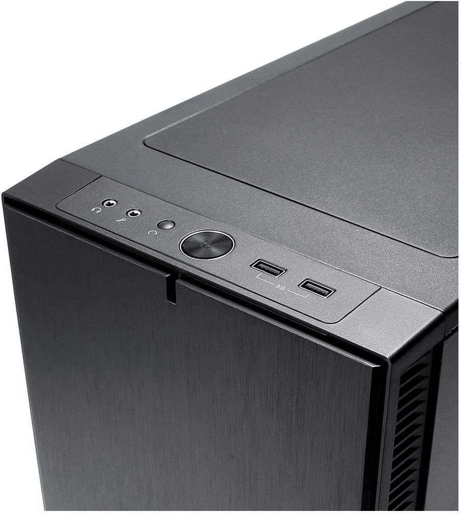 Boîtier PC FRACTAL DESIGN Define S - Tour - ATX - panneau latéral fenêtré -  noir - USB/Audio