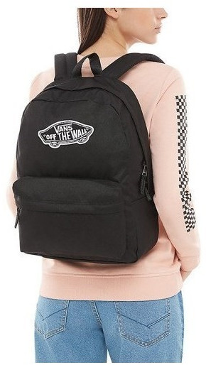 Vans realm backpack size discount