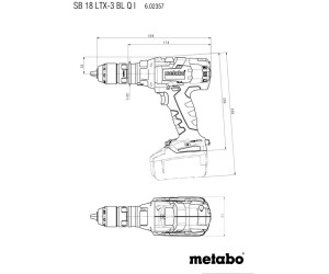 Metabo SB 18 (ohne ab | I Q Akku Preisvergleich bei LTX-3 339,86 (602357840) € Ladegerät) BL 