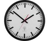 Kela Wanduhr schwarz Uhr Baduhr Design Küchenuhr Alu grau Bahnhofsuhr 