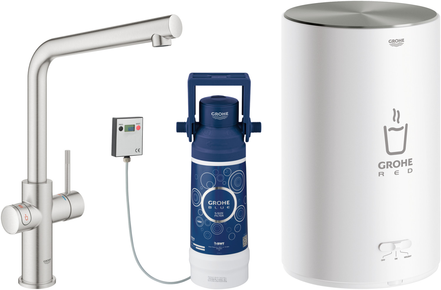 GROHE Red Duo supersteel with boiler M (30327DC1)