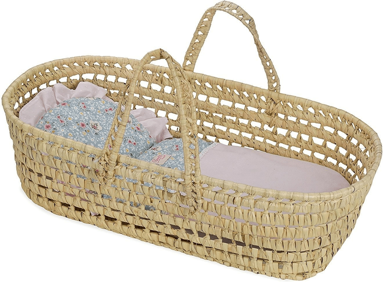 Petitcollin Couffin garnissage fleurs grises 50 cm