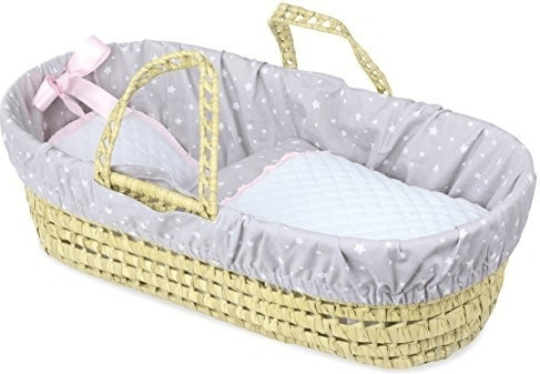 Petitcollin Couffin garnissage gris motif étoiles 50 cm