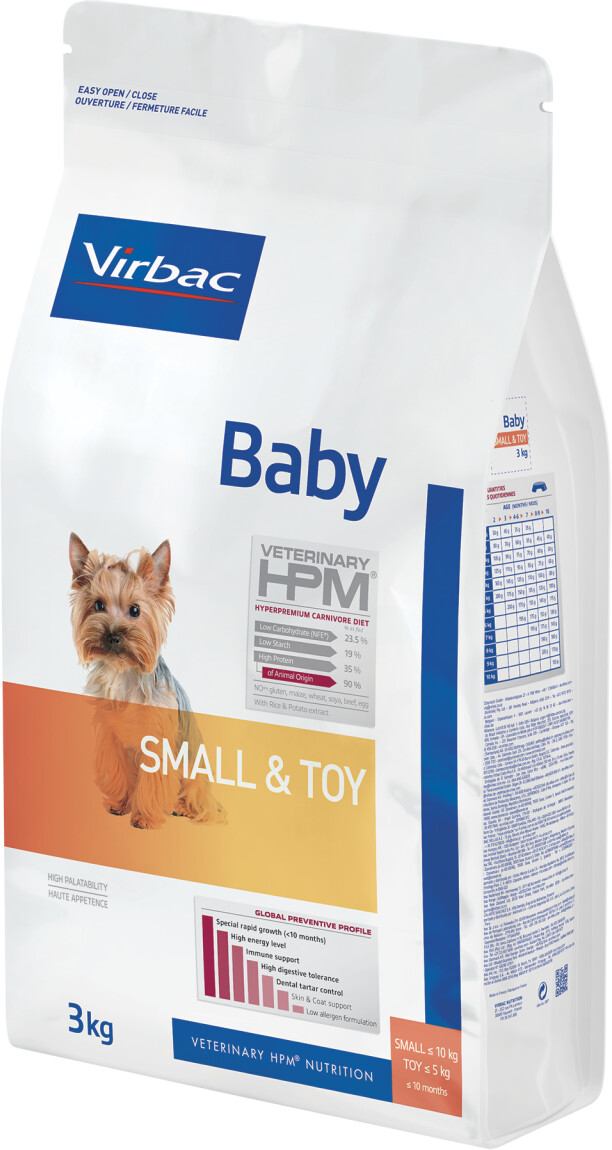 Virbac Veterinary HPM Baby Small & Toy pour chiot (3 kg)