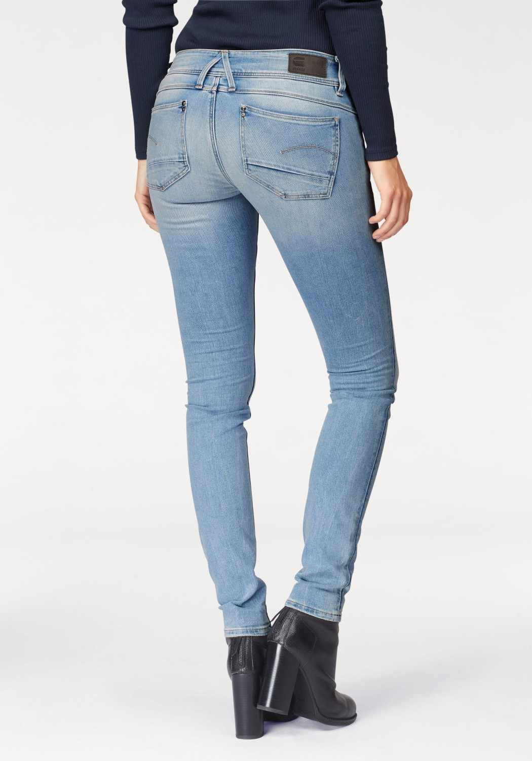 Lynn mid waist skinny jeans sales light aged