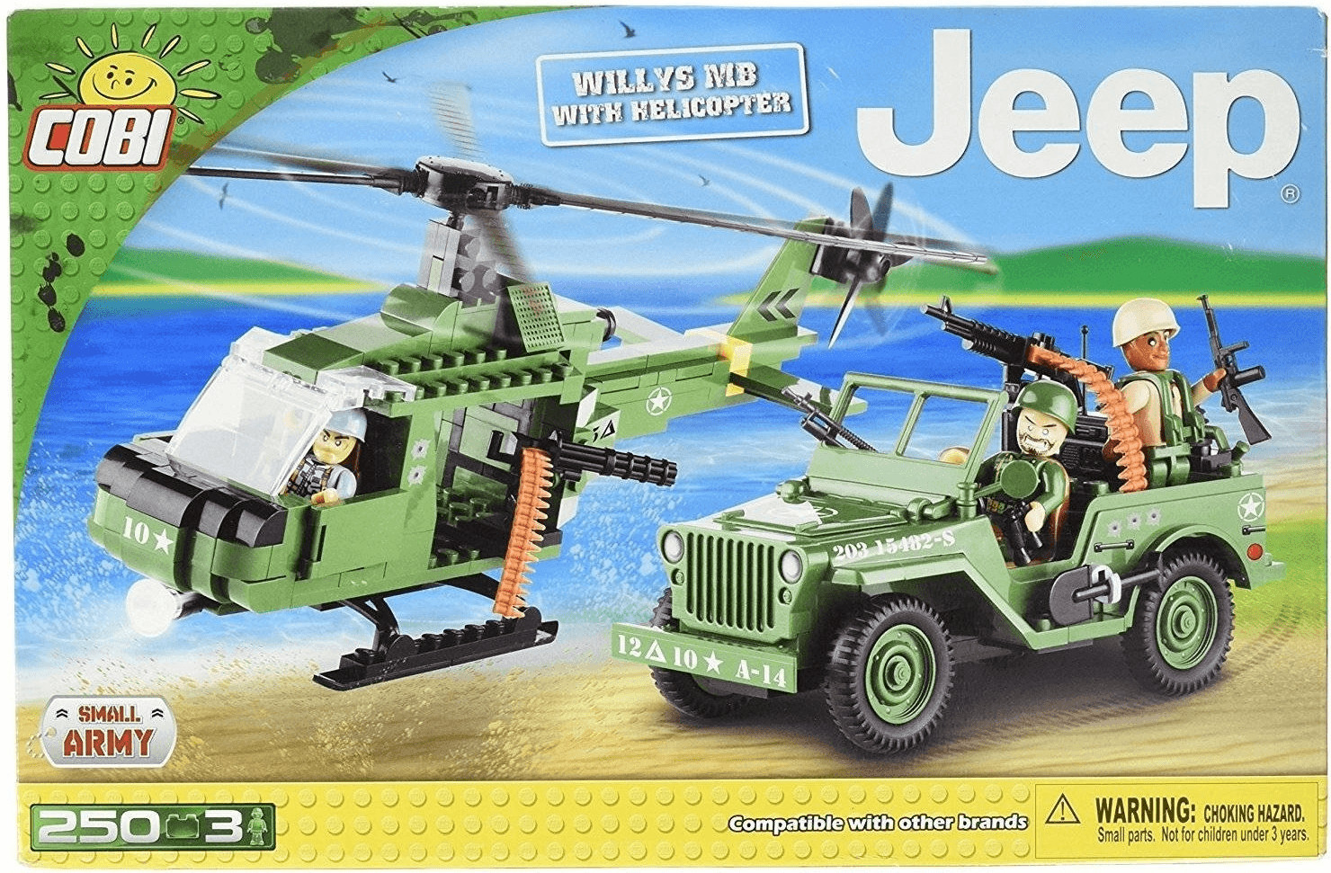 Cobi Jeep Willys MB with Helicopter (24254)