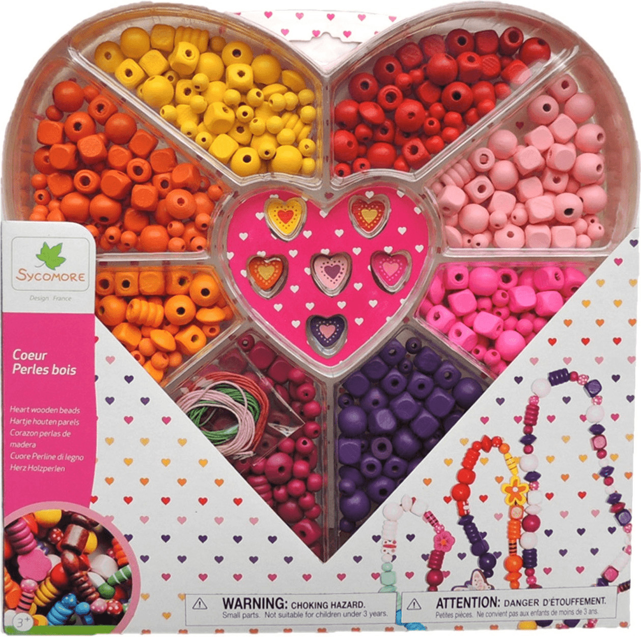 Au Sycomore Coeur perles bois