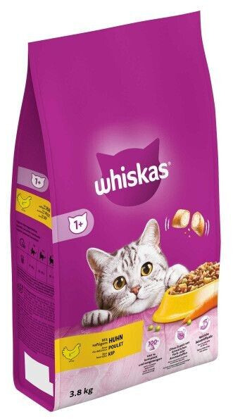 Whiskas Croquettes pour chat 3.8 kg Whiskas Croquettes pour chat 3.8 kg