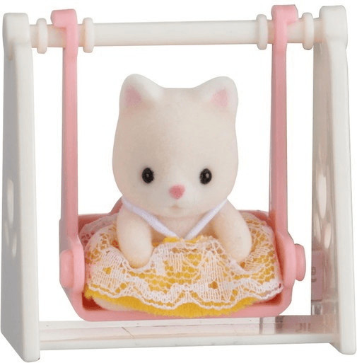 Sylvanian Families Valisette chat soie et balançoire