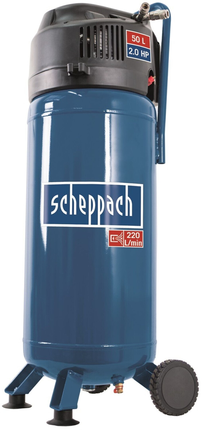 Scheppach Druckluft Kompressor 50L Luftkompressor 10bar 2PS + 13tlg. Set  HC51V/VC52 Lefeld Werkzeug