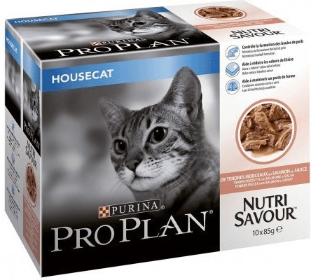 Purina Pro Plan NutriSavour Housecat saumon en sauce