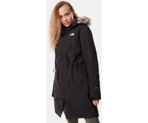 the north face zaneck hooded waterproof parka jacket in black