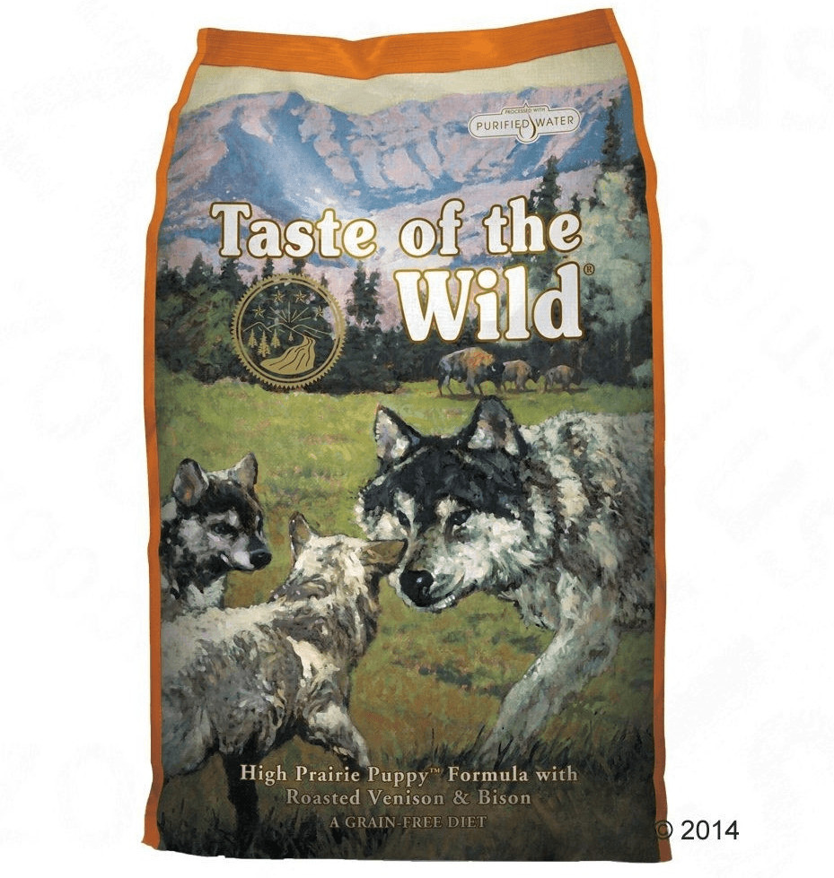 Taste of the Wild formule High Prairie chiots (13 kg)