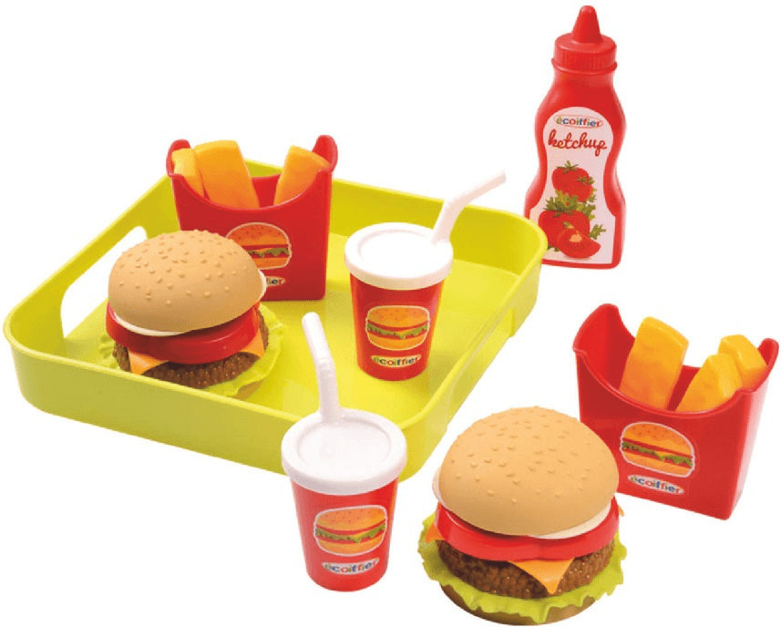 Ecoiffier Set de hamburgers avec tablette