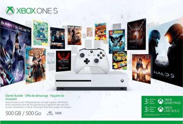 Microsoft Xbox One S 500GB Starterangebot - 3 Monate Xbox Game Pass + 3 Monate Xbox Live Gold, Bild 2