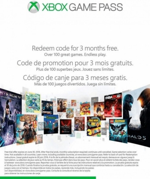Microsoft Xbox One S 500GB Starterangebot - 3 Monate Xbox Game Pass + 3 Monate Xbox Live Gold, Bild 3