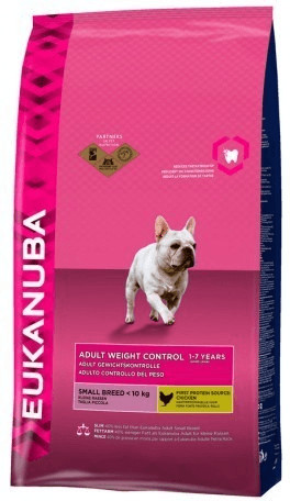 Eukanuba Weight Control au poulet pour adulte de petites races (3 kg)