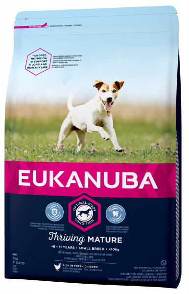 Eukanuba pour senior de petites races (3 kg)