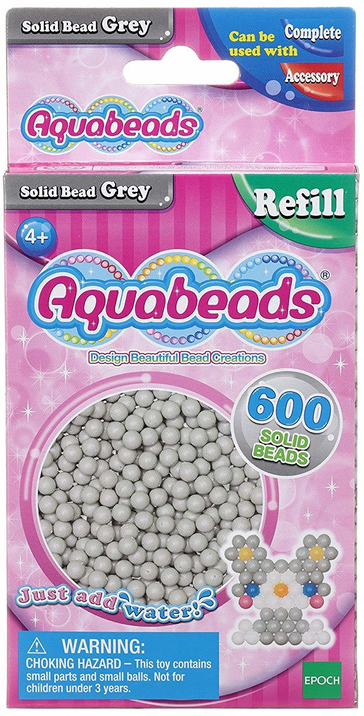 Aquabeads Recharge de 600 perles grises