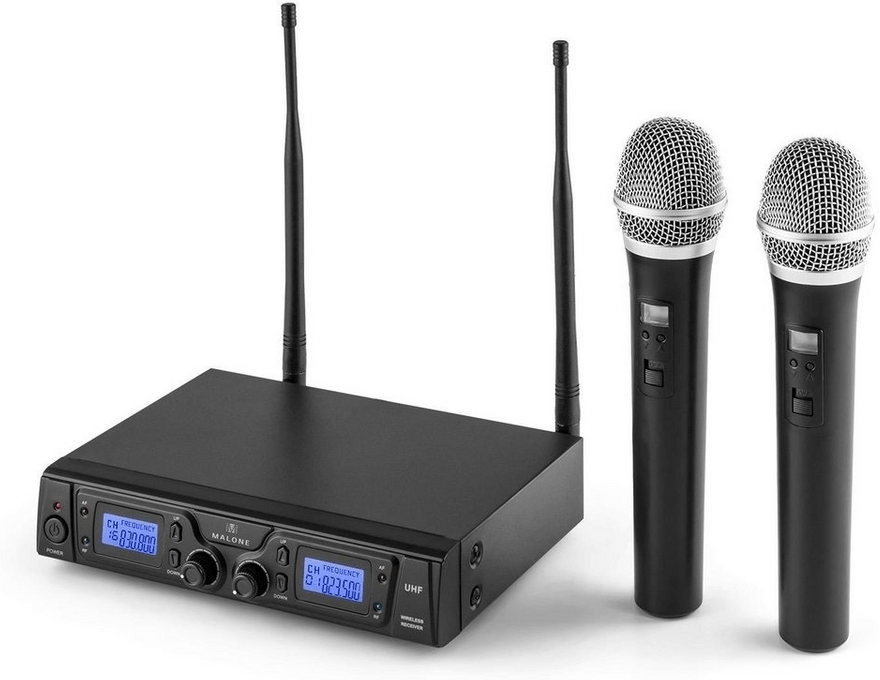 Malone Set de 2 microphones FM Duett Pro V1