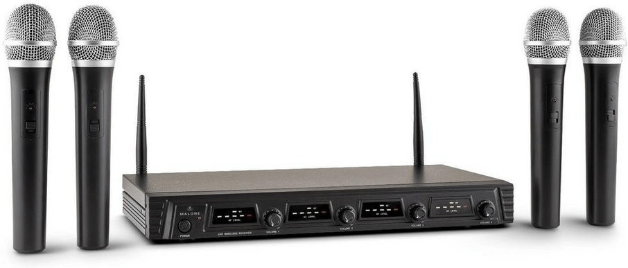 Malone Set de 4 microphones FM Duett Quartett Fix V1