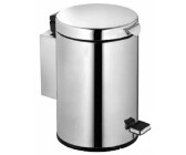 STELO WC-Mülleimer Kosmetikeimer Chrom Porzellan Messing Premium