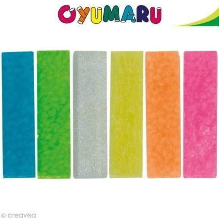 DTM Pâte Oyumaru assortiment n°1 x 12 bâtonnets